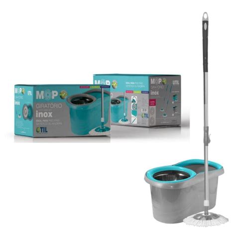 Balde Mop Giratorio Cesto Inox Extra