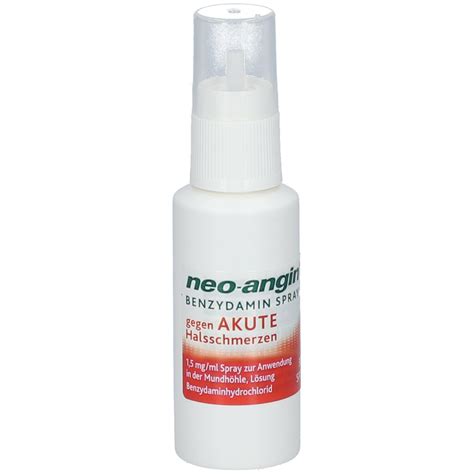 Neo Angin Benzydamin Spray Gegen Akute Halsschmerzen Ml Shop