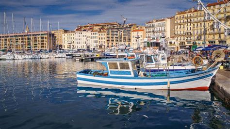 MARSEILLE, FRANCE - 03 Nov 2018 - the Old Port with Boats and Yachts ...