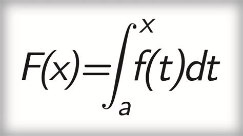 Functions Defined As Integrals Youtube