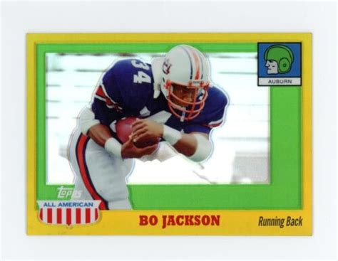 C Bo Jackson Topps All American Gold Refractor Auburn