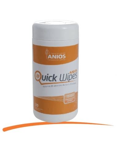 Lingettes Anios Quick Wipes 135x190mm Parfum The Citron ANIOS