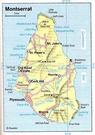 MONTSERRAT GEOGRAPHICAL MAPS OF MONTSERRAT Klima Naturali