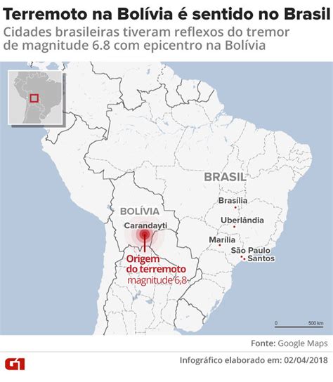 Terremoto Na Bol Via Provoca Tremores No Brasil Incluindo Santa