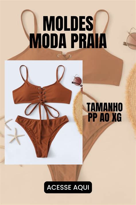 Pin On Moldes Moda Praia