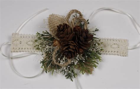 Rustic Corsage Mothers Corsage Pine Cone Corsage Christmas Etsy Canada