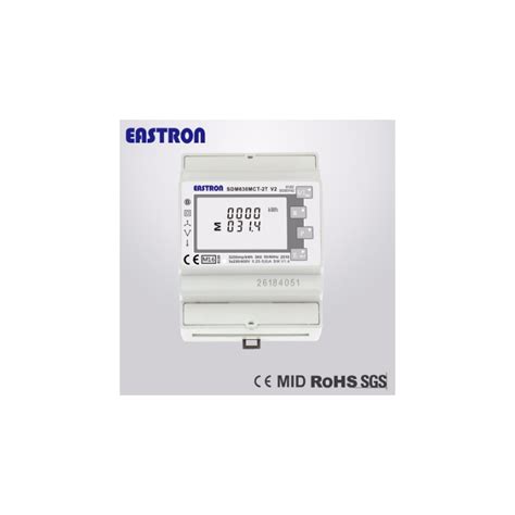 Three Phase Electricity Meter For Current Transformers Sdm Mct V