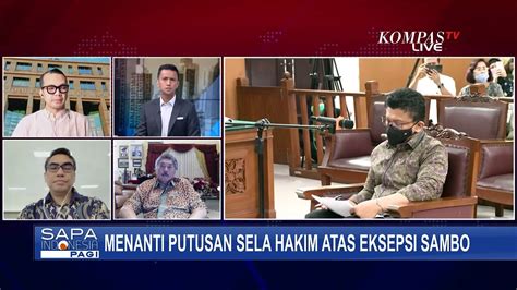 Sidang Putusan Sela Hakim Atas Eksepsi Sambo Minggu Depan Kira Kira