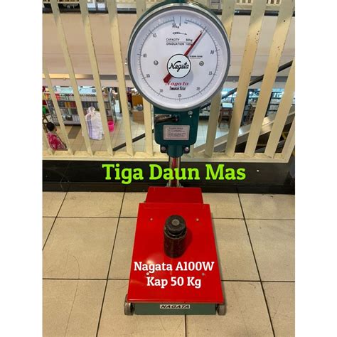 Jual Timbangan Lantai Jarum Nagata A100W Kapasitas 50 Kg Timbangan