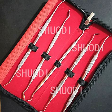 5 Pcs Set Composite Filling Spatula Carving Tool Stainless Steel Dental