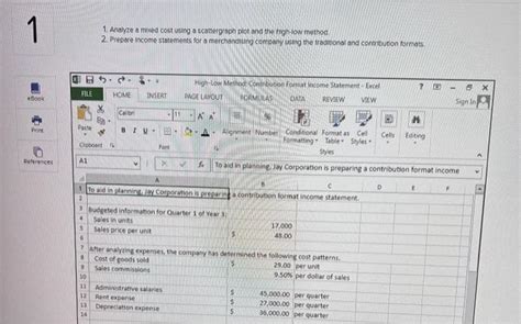 Solved 1. Analyze a mixed cost using a scattergraph plot | Chegg.com