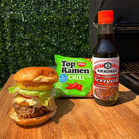Top Ramen® Kikkoman Summer Burger Nissin Food