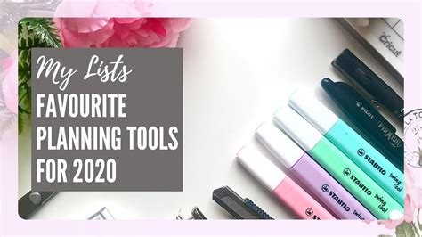 2020 FAVOURITES PLANNING TOOLS Stationeries Tools I Love In 2020