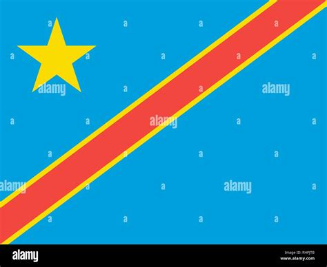 Vector Image Of Congo Democratic Republic Flag Based On The Official