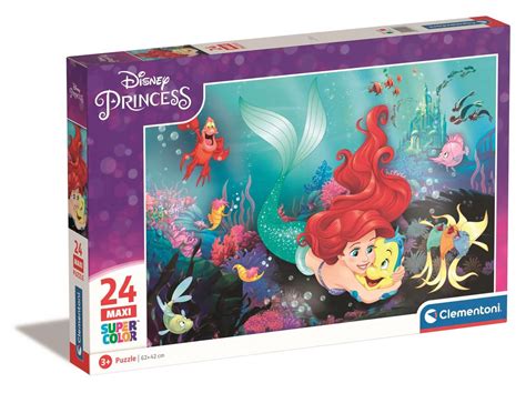 Clementoni Puzzle Maxi Elementy Disney Ksi Niczki Ma A Syrenka