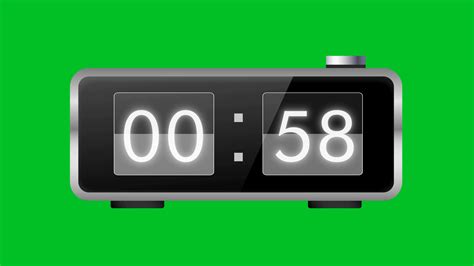 1 Minute Timer Countdown Animation 60 Second Stock Motion Graphics SBV ...