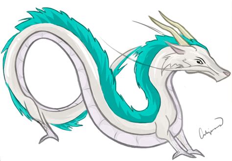 Spirited Away--Dragon Haku by caligiato on DeviantArt