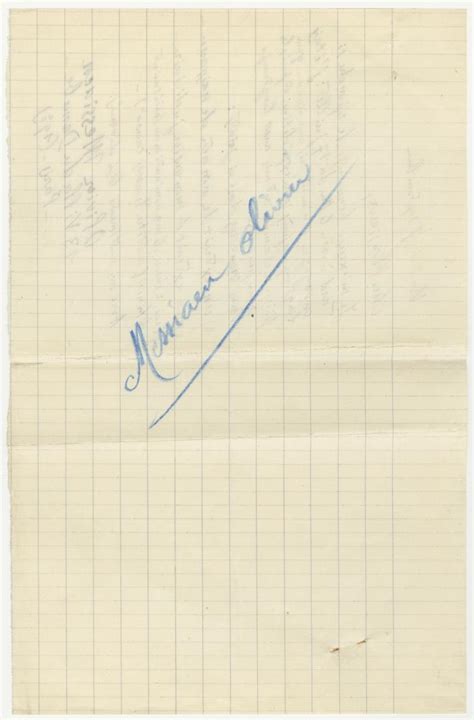 Musée SACEM Lettre de Olivier Messiaen à la Sacem à propos de pièces