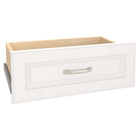 ClosetMaid Impressions 22 in. W x 9 in. H White Wood Drawer Kit for 25 ...