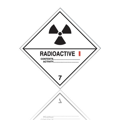 Class 7 Radioactive I Dangerous Goods Labels Labeline