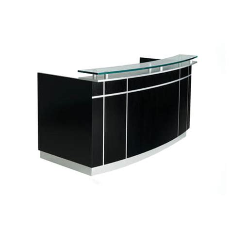 Black Reception Desk | Small Black Salon Reception Desks