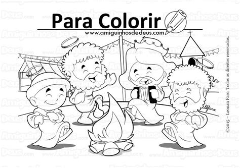 Santos Juninos Para Imprimir - Festa Junina desenho para colorir | Santos juninos catequese infantil ...