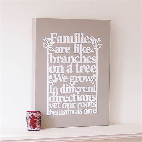 family tree canvas art by ant design gifts | notonthehighstreet.com ...