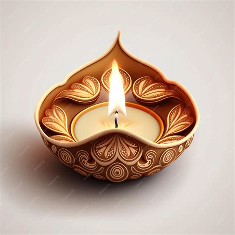 Premium Photo Diwali Diya Or Oil Lamp Isolated Festival Of Lights