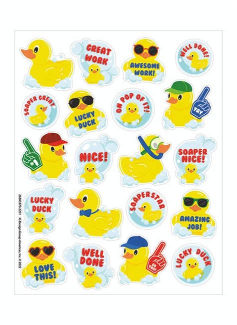 Rubber Duckies Scented Stickers — CM School Supply