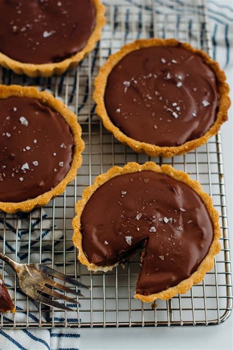 Salted Caramel Chocolate Tarts Vegan Dairy Free Gluten Free