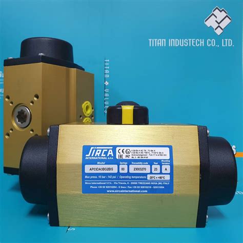 SIRCA PNEUMATIC ACTUATOR DOUBLE ACTING TITAN INDUSTECH CO LTD