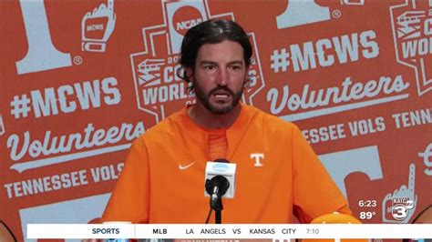 Tennessee HC Tony Vitello on facing LSU again at CWS