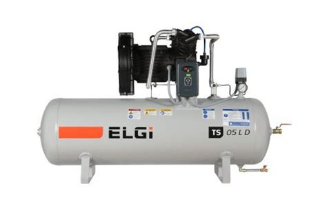 Lubricated Elgi Ts 05 Ld Color Coated Industrial Air Cooled 5 Hp Reciprocating Air Compressor At