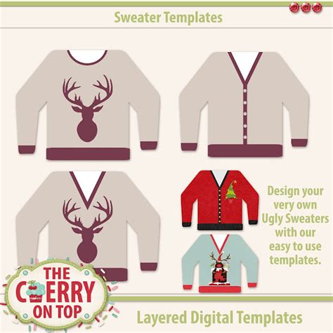 Free Ugly Sweater Template - Printable Templates