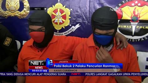 Polisi Bekuk 2 Pelaku Pencuri Motor Di Jakarta Selatan Net5 Youtube