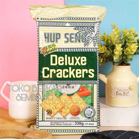 Jual Hup Seng Deluxe Crackers Gr Sayur Hupseng Biskuit Vegetable