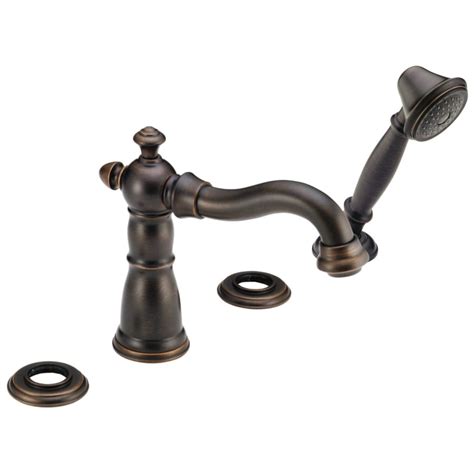 Shop Delta Victorian Venetian Bronze 2 Handle Bathtub Faucet At