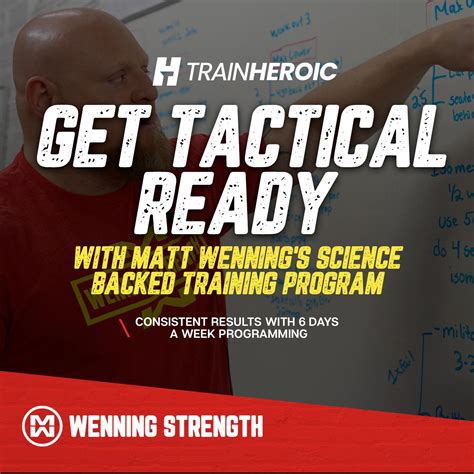 Matt Wenning Tactical Training Training By Matt Wenning In TrainHeroic