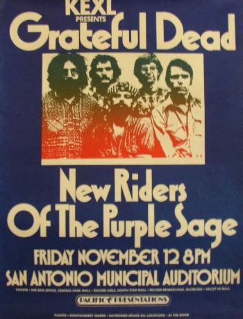 Poster - w/ New Riders of the Purple Sage | Grateful Dead