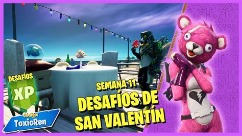 🌹 Todas Las Misiones De San Valentín Corazones Salvajes Fortnite