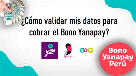 Yanapay Perú en Billetera Digital Cómo validar mis datos para cobrar