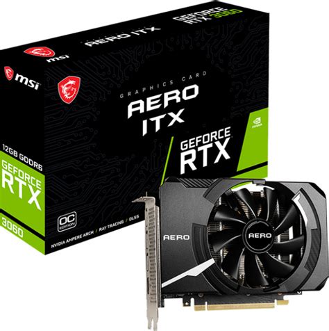 MSI GeForce RTX 3060 12GB GDDR6 Aero ITX OC Κάρτα Γραφικών (V809-3689R ...