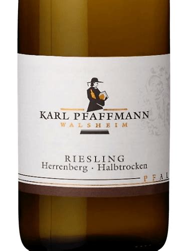 Karl Pfaffmann Riesling Herrenberg Halbtrocken Vivino