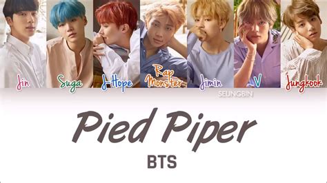 BTS 방탄소년단 Pied Piper Color Coded Han Rom Eng lyrics YouTube