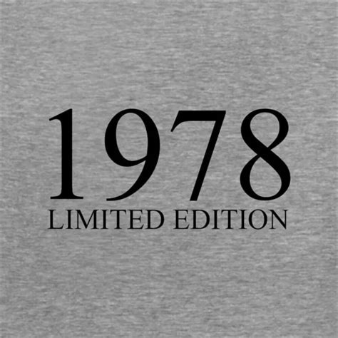 Édition LimitÉe 1978 T Shirt Cadeau Anniversaire 46th 46 Cadeau Âge