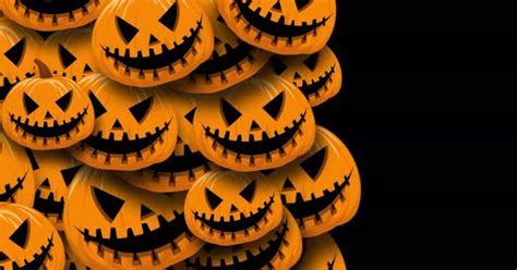 Halloween Pumpkins Transition Alpha Channel 4K, Stock Video - Envato ...