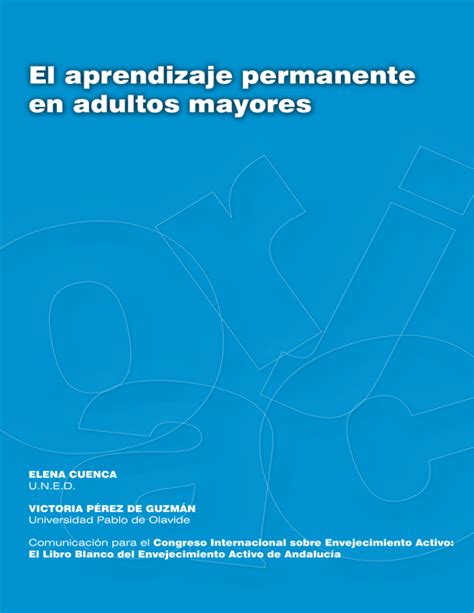 El Aprendizaje Permanente En Adultos Mayores