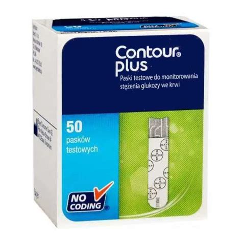 10x Contour Plus Contour Plus One Paski Do Glukometru Pomiar Cukru