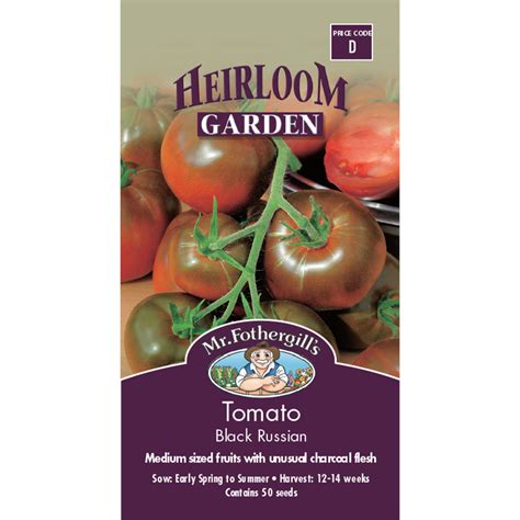 Mr Fothergills Black Russian Tomato Heirloom Seeds Bunnings Warehouse