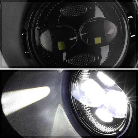 Smoked Lens Fog Light Lamps LED Projector W Bezel Switch For 11 14